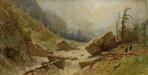 Paysage Anime Au Bord D'une Riviere Paysage Anime Au Bord D'une Riviere