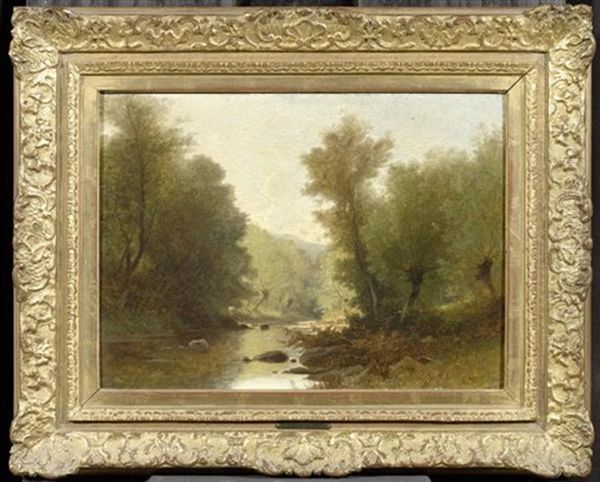 Fluss Mit Wald - view 1