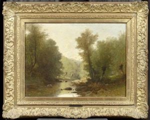 Fluss Mit Wald