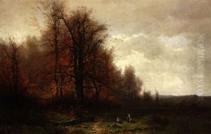 Landschaft Mit Figurenstaffage Landschaft Mit Figurenstaffage