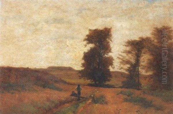 Feldlandschaft Mit Zwei Kindern - view 1