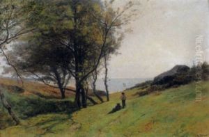 A Concarneau by Gustave Eugene Castan