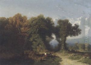 Landschaft Mit Holzfallern Landschaft Mit Holzfallern