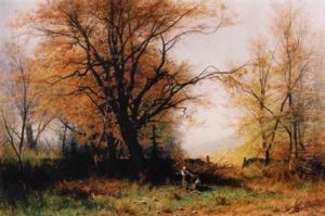 Paysage D'automne by Gustave Eugene Castan