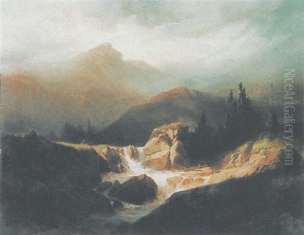 Wildbach In Gebirgstal - view 1