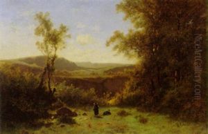Landschaft Beim Saleve by Gustave Eugene Castan