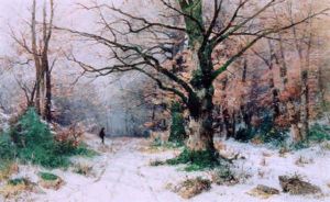 Winterlandschaft Mit Jager Winterlandschaft Mit Jager