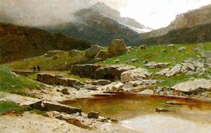 A La Gemmi, Petit Lac (valais)