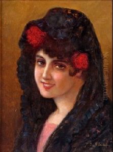 Joven Con Mantilla