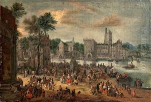 Vues De Paris En Bords De Seine by Pieter Casteels III