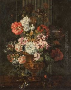 Stilleben Mit Rosen, Tulpen, Winden Und Anderen Blumen by Pieter Casteels III
