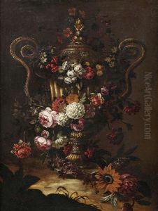 Blumenstilleben Mit Einer Schlangenhenkelvase thumbnail