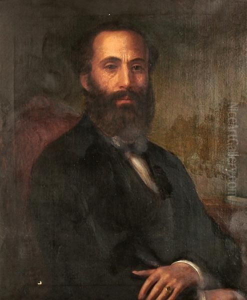 Portrait Of A Gentleman, Half Length, Seated In A Chair. - view 1