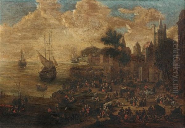 Scene De Marche Sur La Cote - view 1