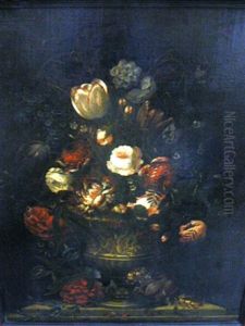 Bouquet De Fleurs Sur Un Entablement by Pieter Casteels III