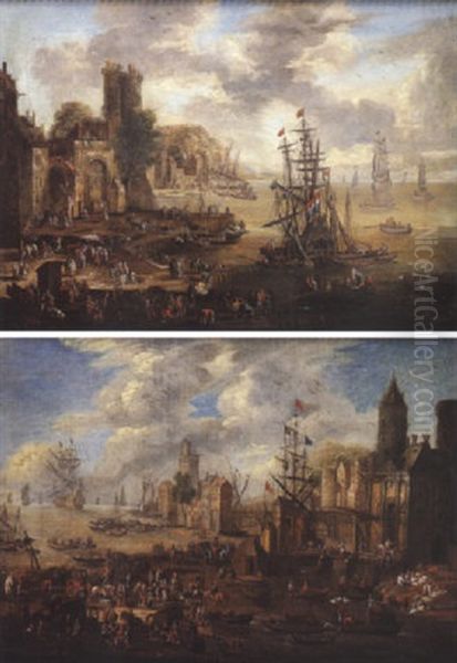 Scene De Port Mediterraneen - view 1
