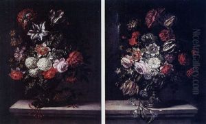 Bouquet De Fleurs Sur Un Entablement by Pieter Casteels III