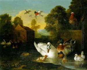 Ducks On A Pond by Pieter Casteels III