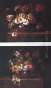 Still Life Of Flowers In A Vase Still Life Of Flowers In A Vase