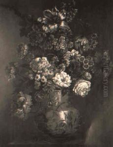Tulips, A Rose, Peonies, Honeysuckle, Hyacinths And Other Flowers by Pieter Casteels III
