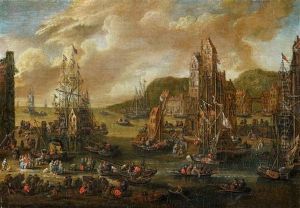Two Fanciful Harbour Scenes