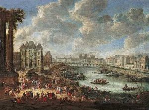 Ansicht Von Paris Mit Der Seine by Pieter Casteels the Younger