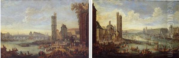 Vue Du Pont Neuf Et De La Tour De Nesles - view 1