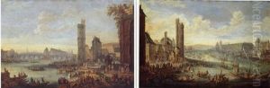 Vue Du Pont Neuf Et De La Tour De Nesles by Pieter Casteels the Younger