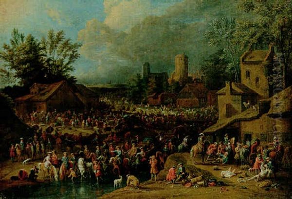 Soldiers Looting A Village - view 1