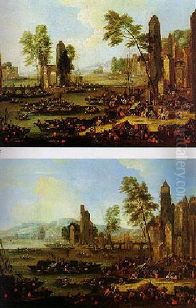 Port Scene With Figures - view 1
