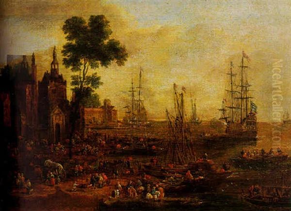 Scene De Port Mediterraneen - view 1