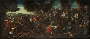Alexander Den Store Moter Perserkonungen Darius by Pauwels Casteels