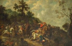 A Military Skirmish by Pauwels Casteels