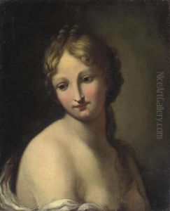 Study Of A Young Girl En Deshabille In A White Chemise Study Of A Young Girl En Deshabille In A White Chemise