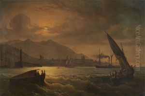 Harbour Scene At Dusk