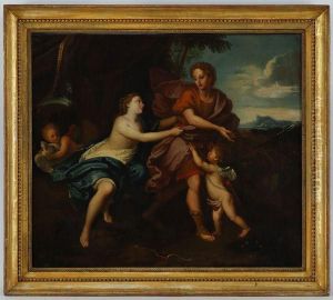 Venus Et Adonis by Jacopo (Giacomo) Amigoni