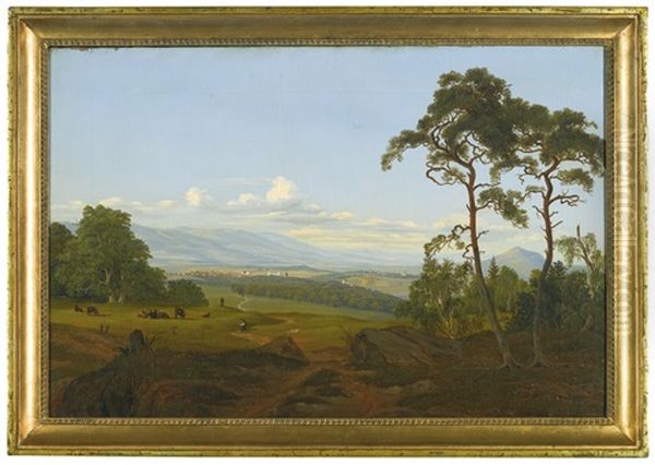 Bohemian Landscape Near Teplitz - view 1