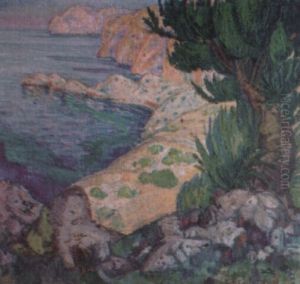 Paisaje De La Costa De Mallorca by Carlos Alberto Castellanos