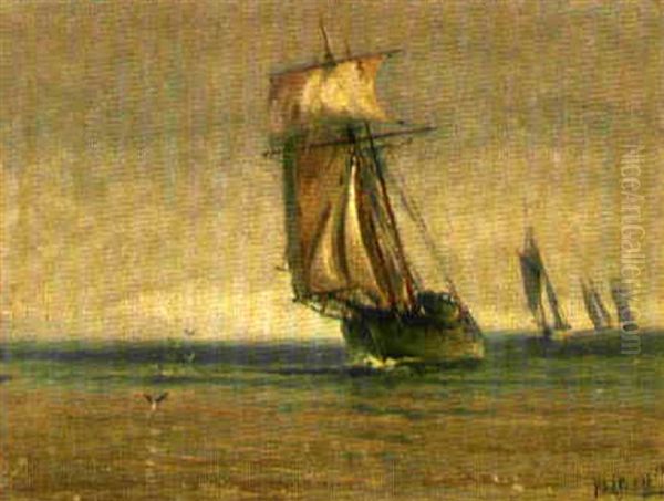 Segelschiffe Auf Offenem Meer - view 1
