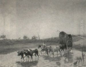 Carreta Vadeando El Arroyo