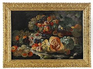 Fruktstilleben by Giovanni Paolo Castelli (lo Spadino)