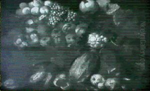 Still Life Of Fruit, Funghi And Game On A Wall