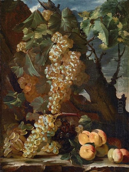 Still Life With Grapes And Peaches - view 1