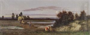 Romische Landschaft Mit Schilfsammlern