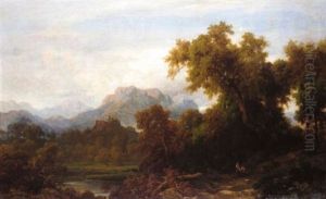 Landscape With Figures (+ Landscape With Cattle; Pair)