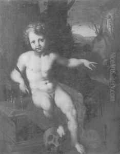Vanite Au Sabilier Et Au Crane by Francesco da Castello