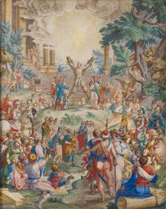 Martirio De San Andres by Giovanni Battista Castello