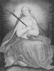 The Madonna With Her Heart Pierced By A Sword