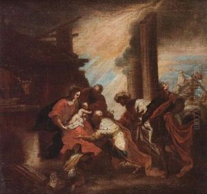 The Adoration Of The Magi (bozetto) by Valerio Castello