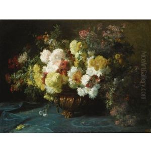 Floral Still Life by Adolphe Louis (Napolean) Castex-Degrange